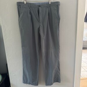 Atlantic Bay Men's Classic Gray Chinos stretch waistband 38 x 31